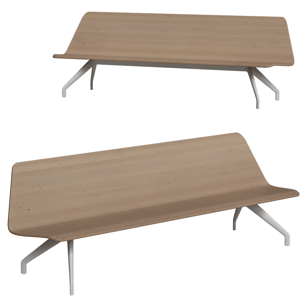 Brunner - Bench timber 3D Model
