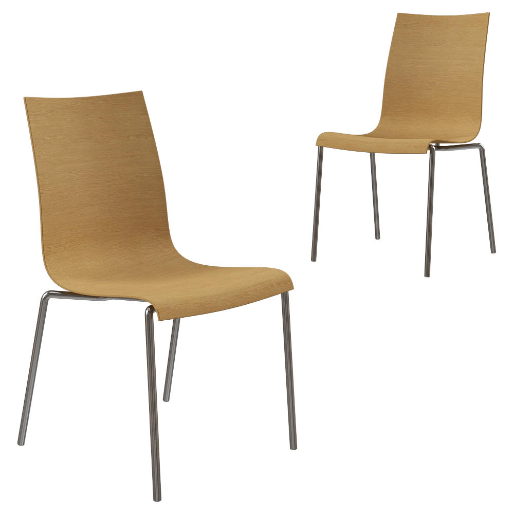 Brunner - Chair fina Wooden 3D Model