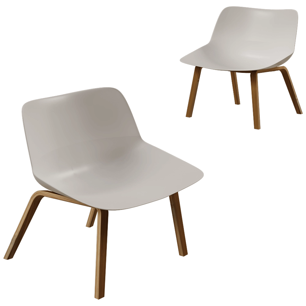 Brunner - Lounge chair Crona light 3D Model