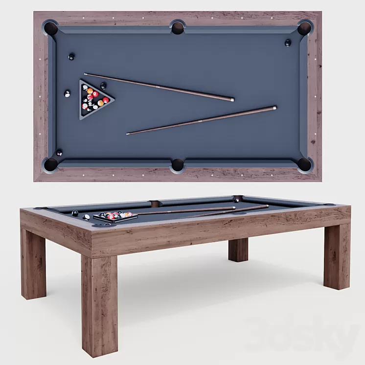 BRUNSWICK PARSONS BILLIARDS TABLE 3D Model