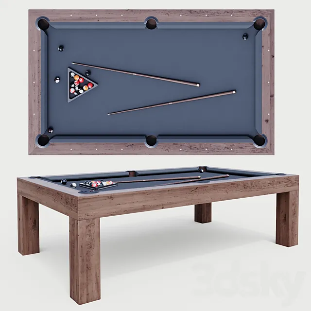 BRUNSWICK PARSONS BILLIARDS TABLE 3DModel
