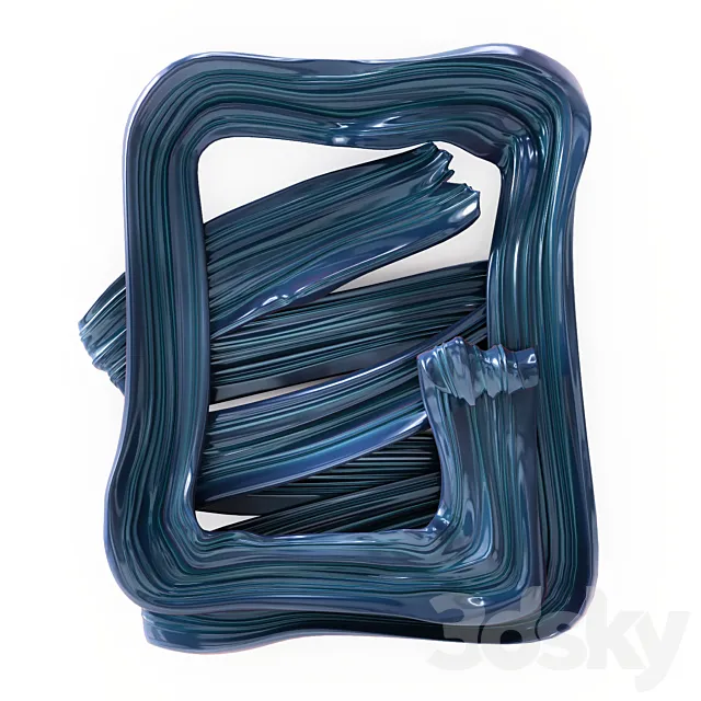 Brush Trail Art 3D Model