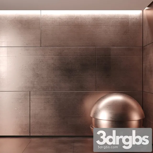 Brushed Copper 3D Model Free