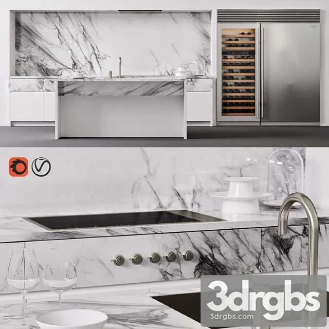 Brutal kitchen piet boon 3D Model Free