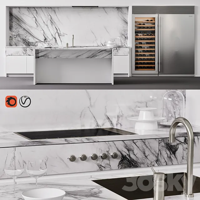 Brutal kitchen piet boon 3DModel