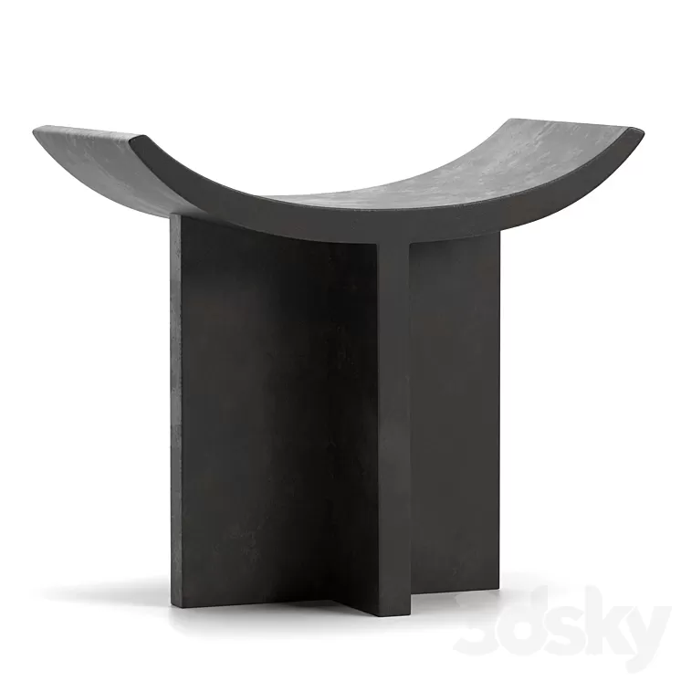 Brutus Stool – Coffee by 101 Copenhagen 3D Model