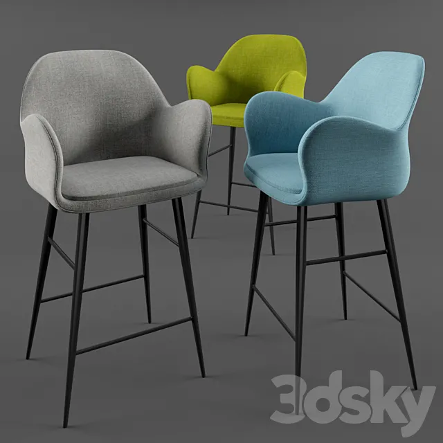 Bryce barchair 3DModel
