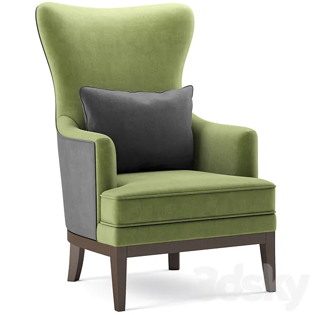 Bryn Wing Chair Havertys 3D Model