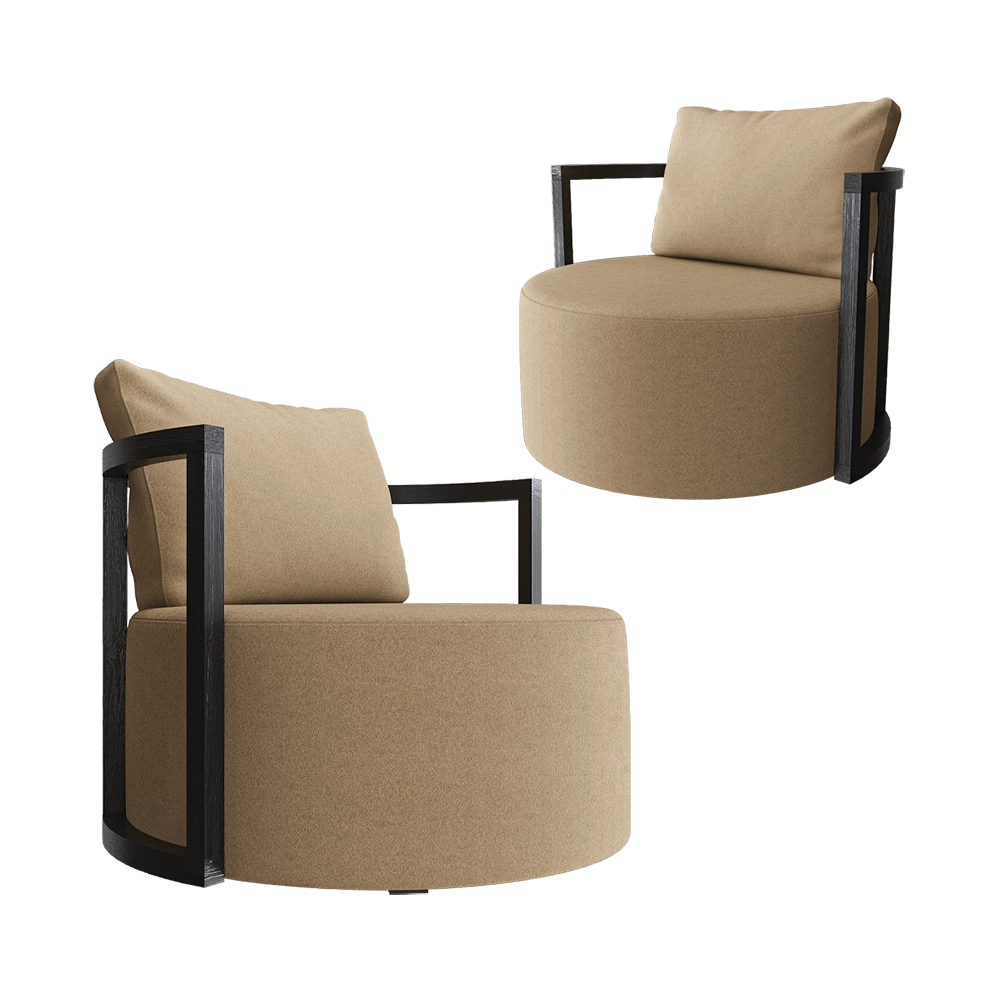 B&T Design - Armchair Lounge Kav 3D Model