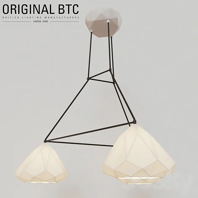 BTC Hatton 1 triangular grouping black braided cable 3DModel