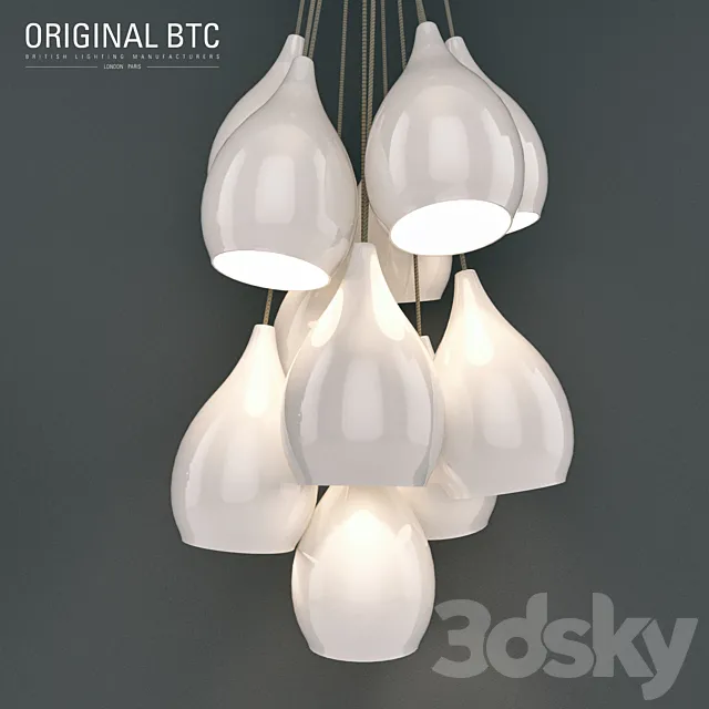 BTC Original Drop One Grouping Of Eleven Pendant Light 3DModel