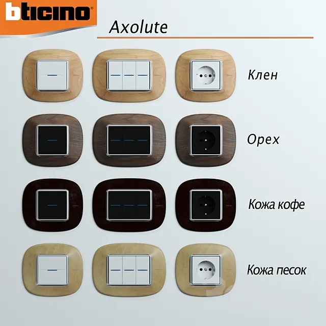 Bticino AXOLUTE 3D Model