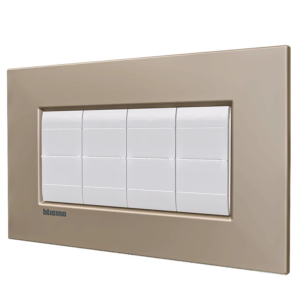 Bticino - Living light Air 4 modules rectangular 3D Model