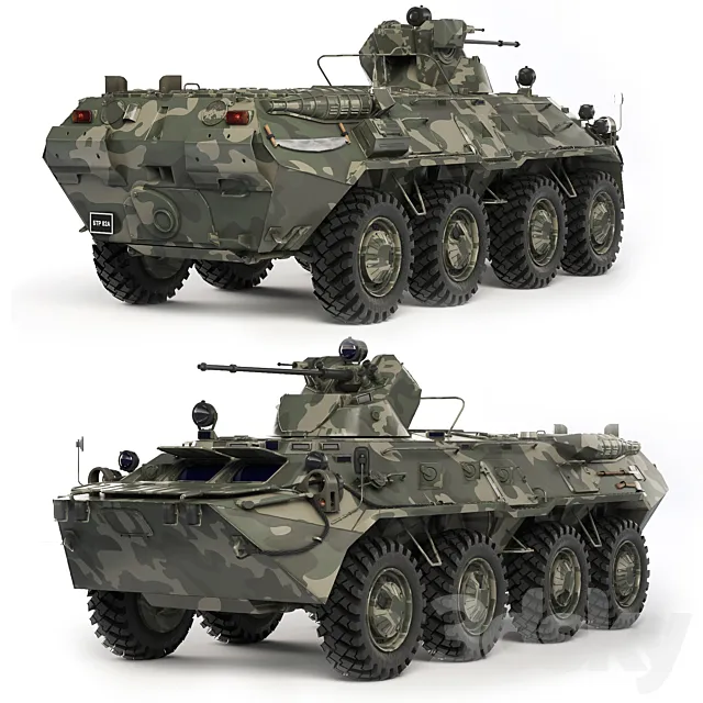 BTR 82-A 2017 3D Model