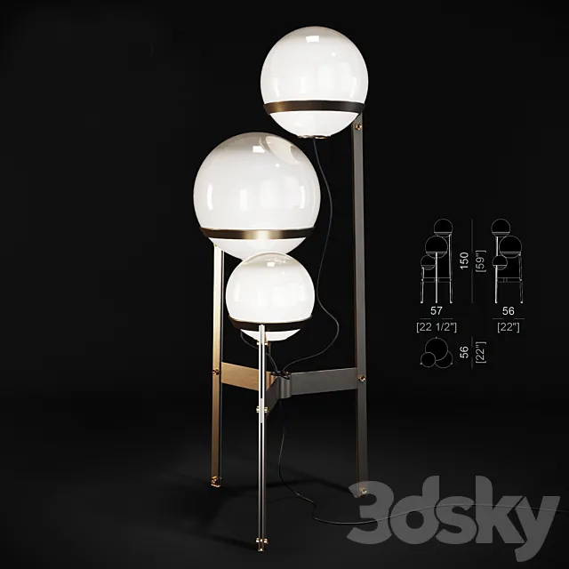 Bubble floor lamp Free Download