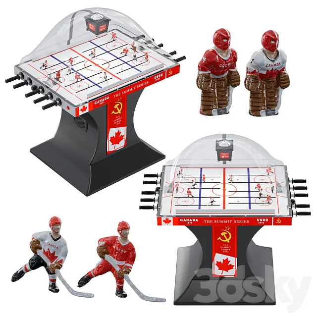 Bubble hockey 3D Model