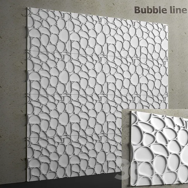 Bubble line 3D Model