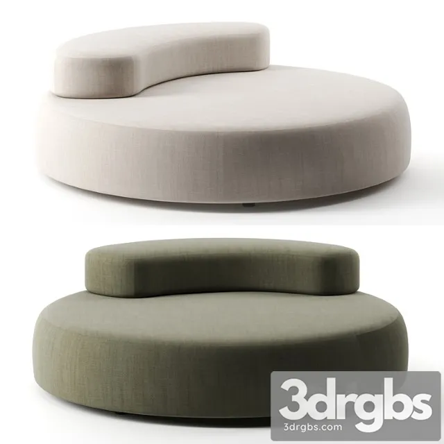 Bubble Rock Sofa by Living Divani 1 3D Model Free