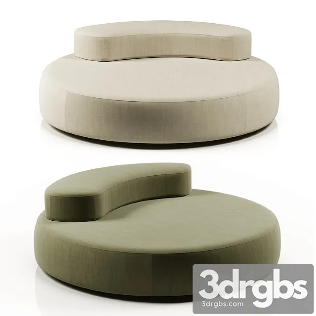 Bubble Rock Sofa By Living Divani 22 3D Model Free