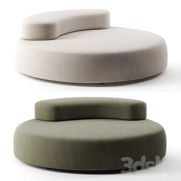 Bubble Rock sofa by Living Divani 3D Model