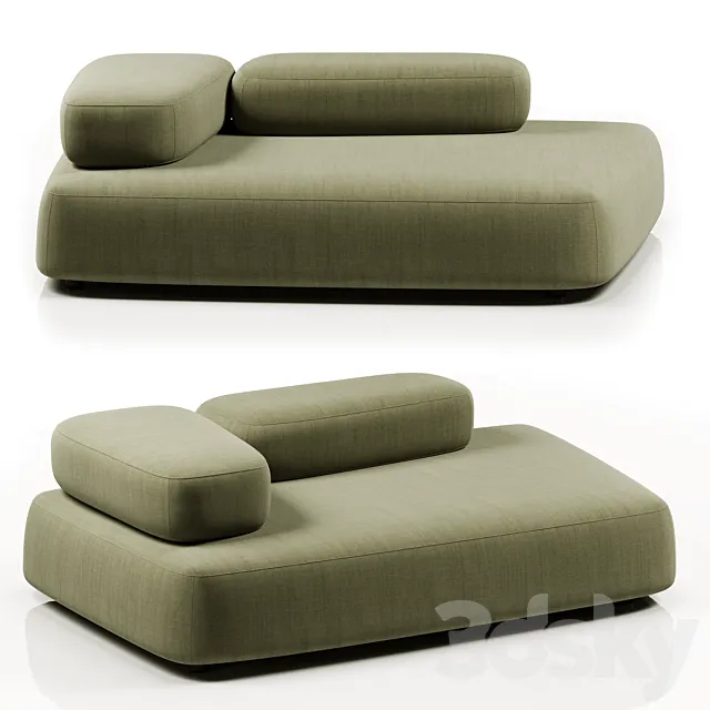 Bubble Rock sofa by Living Divani 3D Model