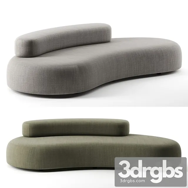 Bubble Rock Sofa by Living Divani 3D Model Free