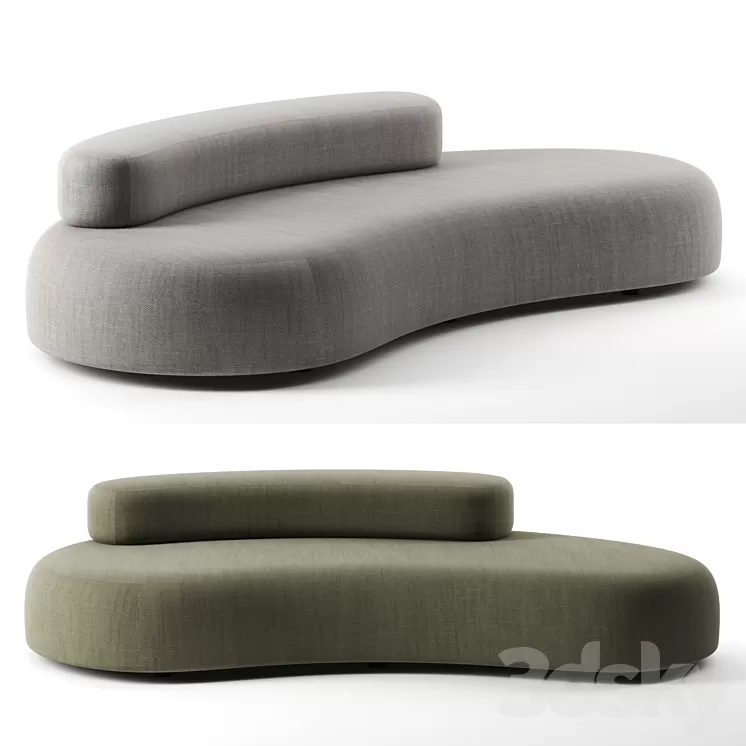 Bubble Rock sofa by Living Divani 3D Model
