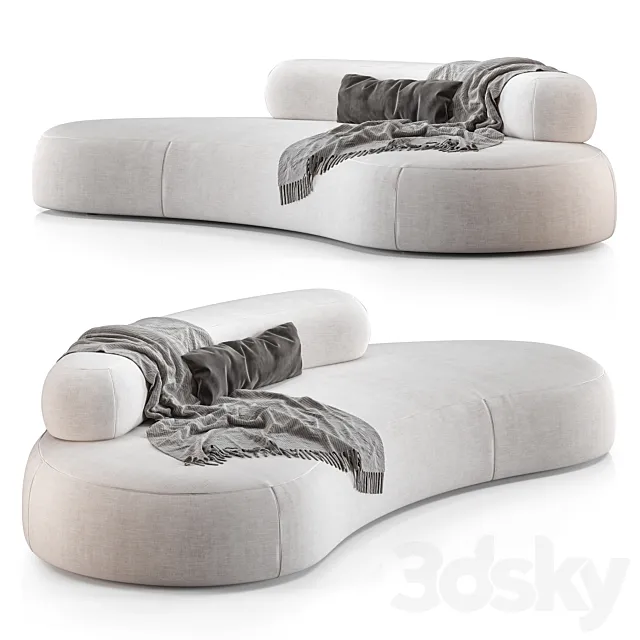 Bubble Rock Sofa by Living Divani 3DModel