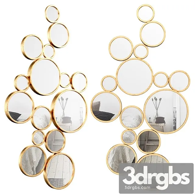Bubbles wall mirror vyq6540 3D Model Free