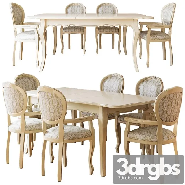 Buchynsky Folding Table Medium Cleopatra Collection 3D Model Free