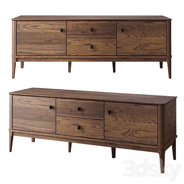 BUCZYNSKI TV stand 1. GLORIA collection 3D Model Free