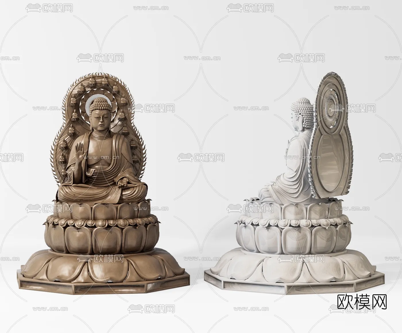 Buddha 3D Model for Decoration - Interior Design - 001