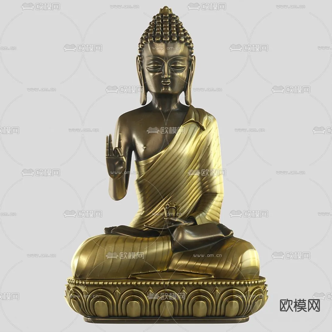 Buddha 3D Model for Decoration - Interior Design - 002