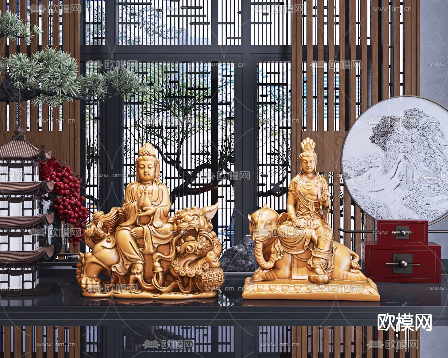 Buddha 3D Model for Decoration - Interior Design - 007