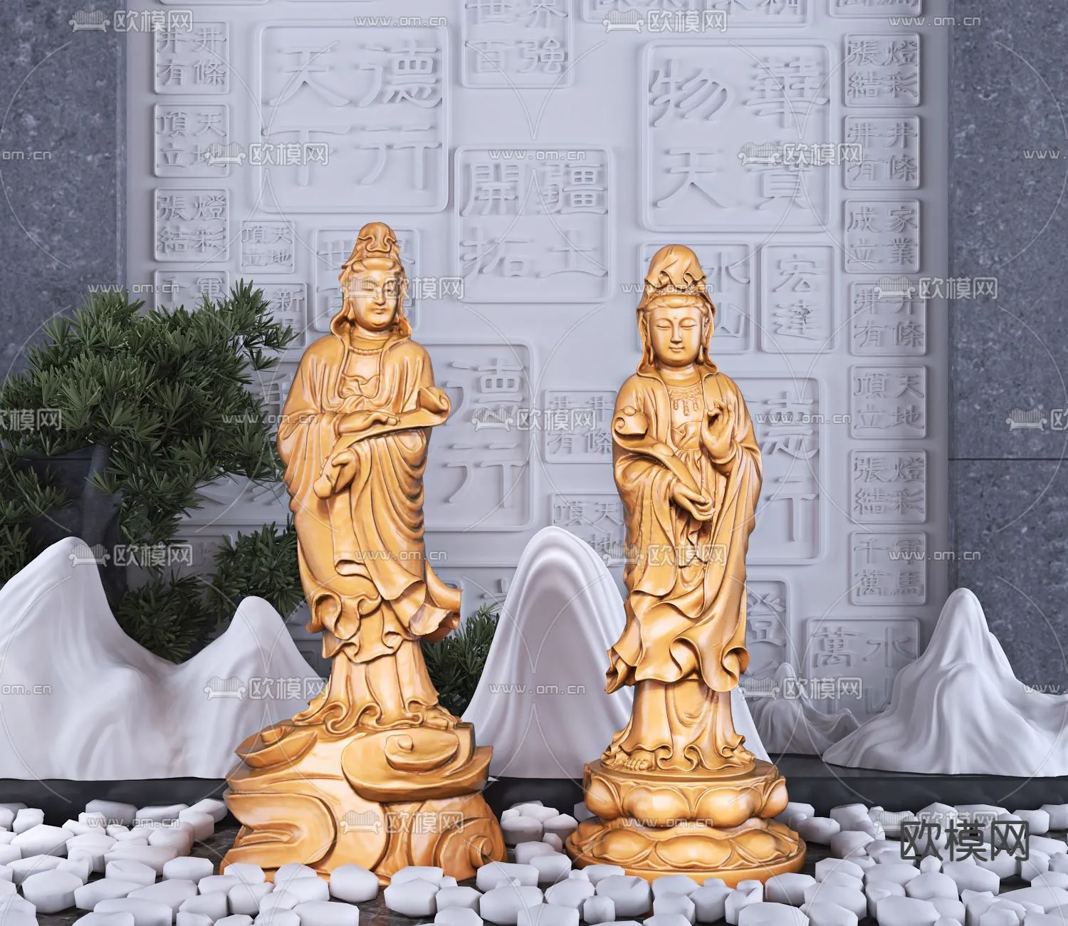 Buddha 3D Model for Decoration - Interior Design - 009