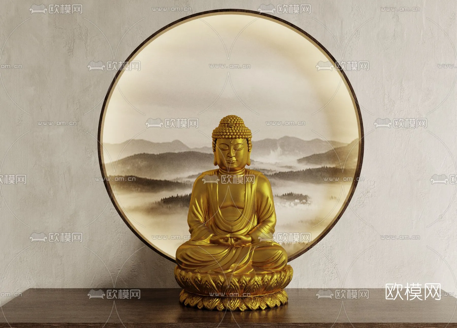 Buddha 3D Model for Decoration - Interior Design - 011