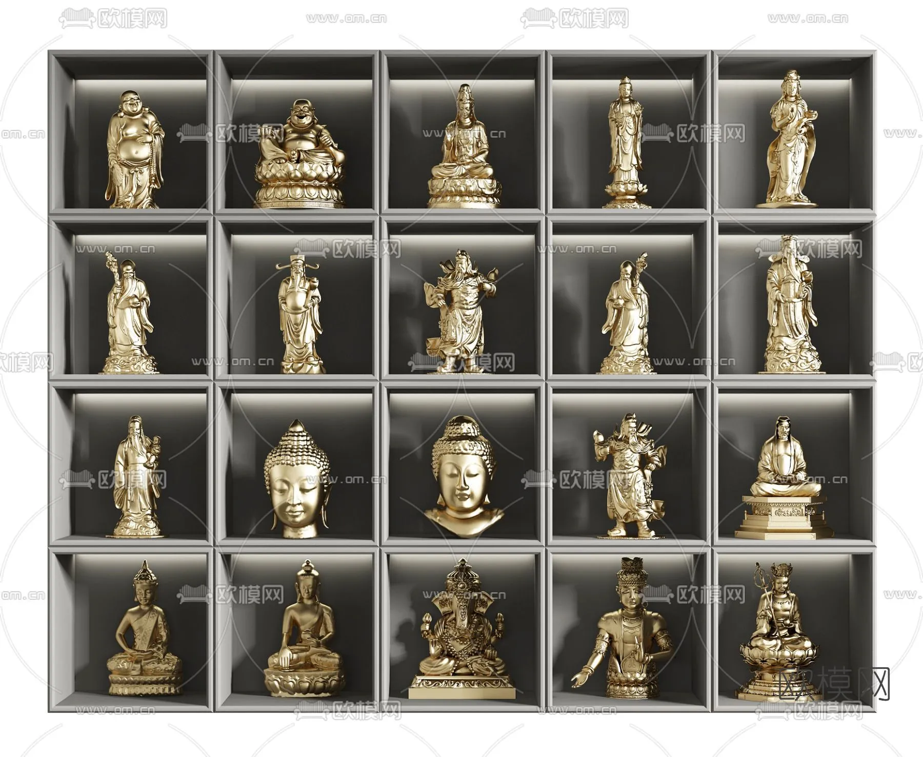Buddha 3D Model for Decoration - Interior Design - 012