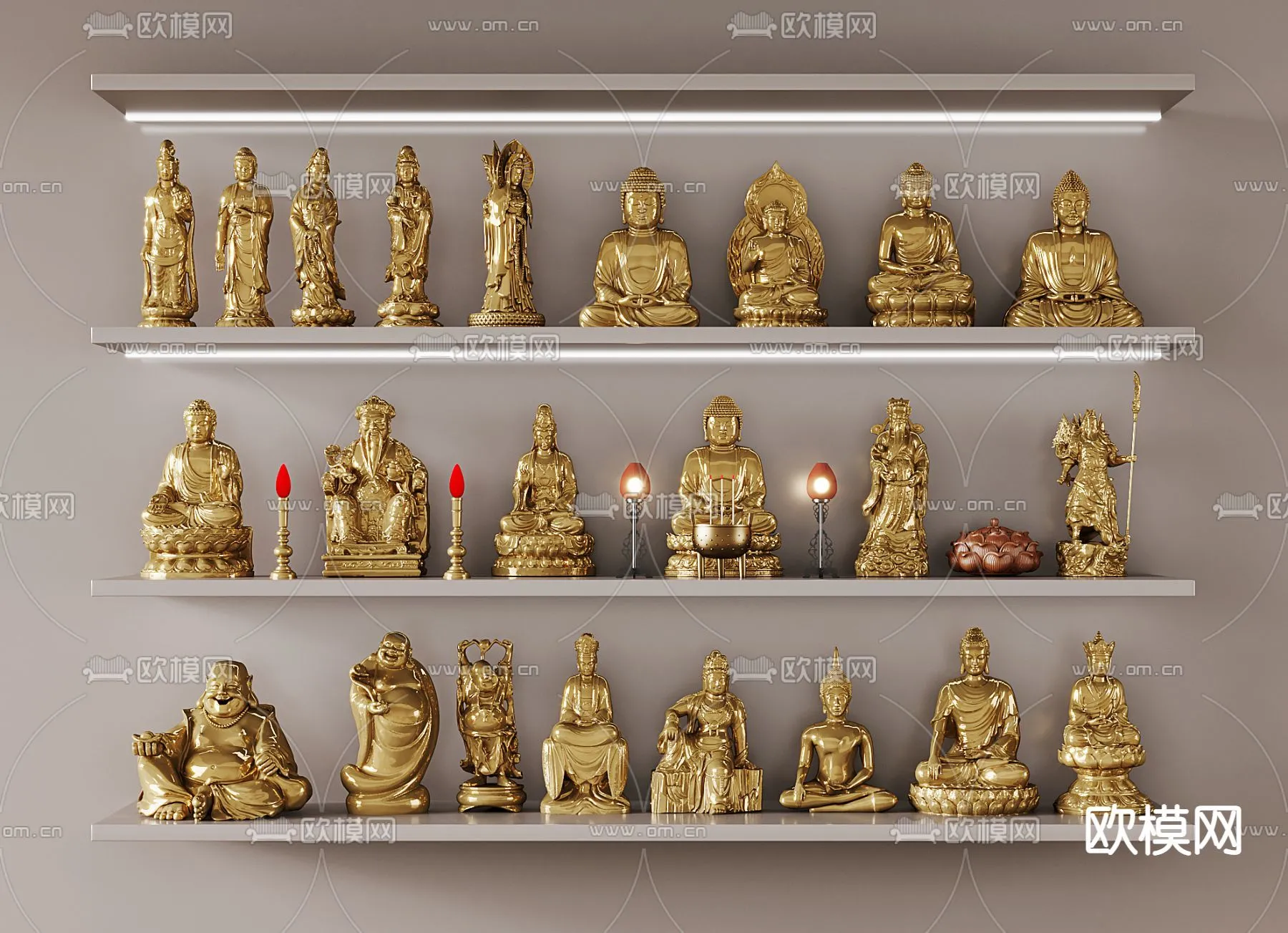 Buddha 3D Model for Decoration - Interior Design - 013