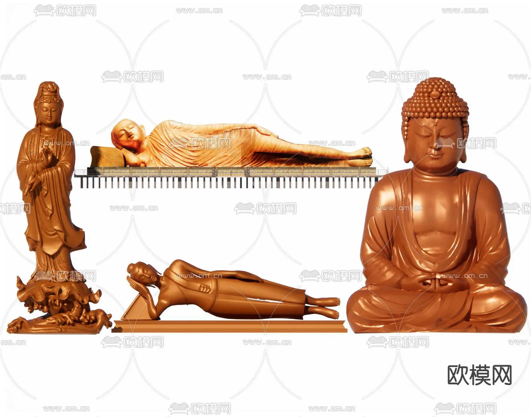 Buddha 3D Model for Decoration - Interior Design - 016