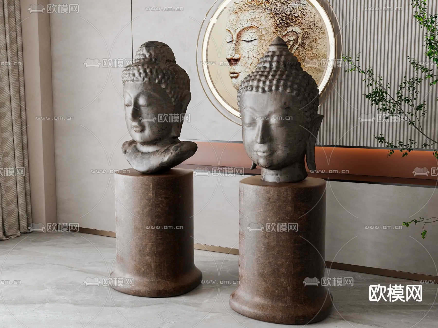 Buddha 3D Model for Decoration - Interior Design - 020