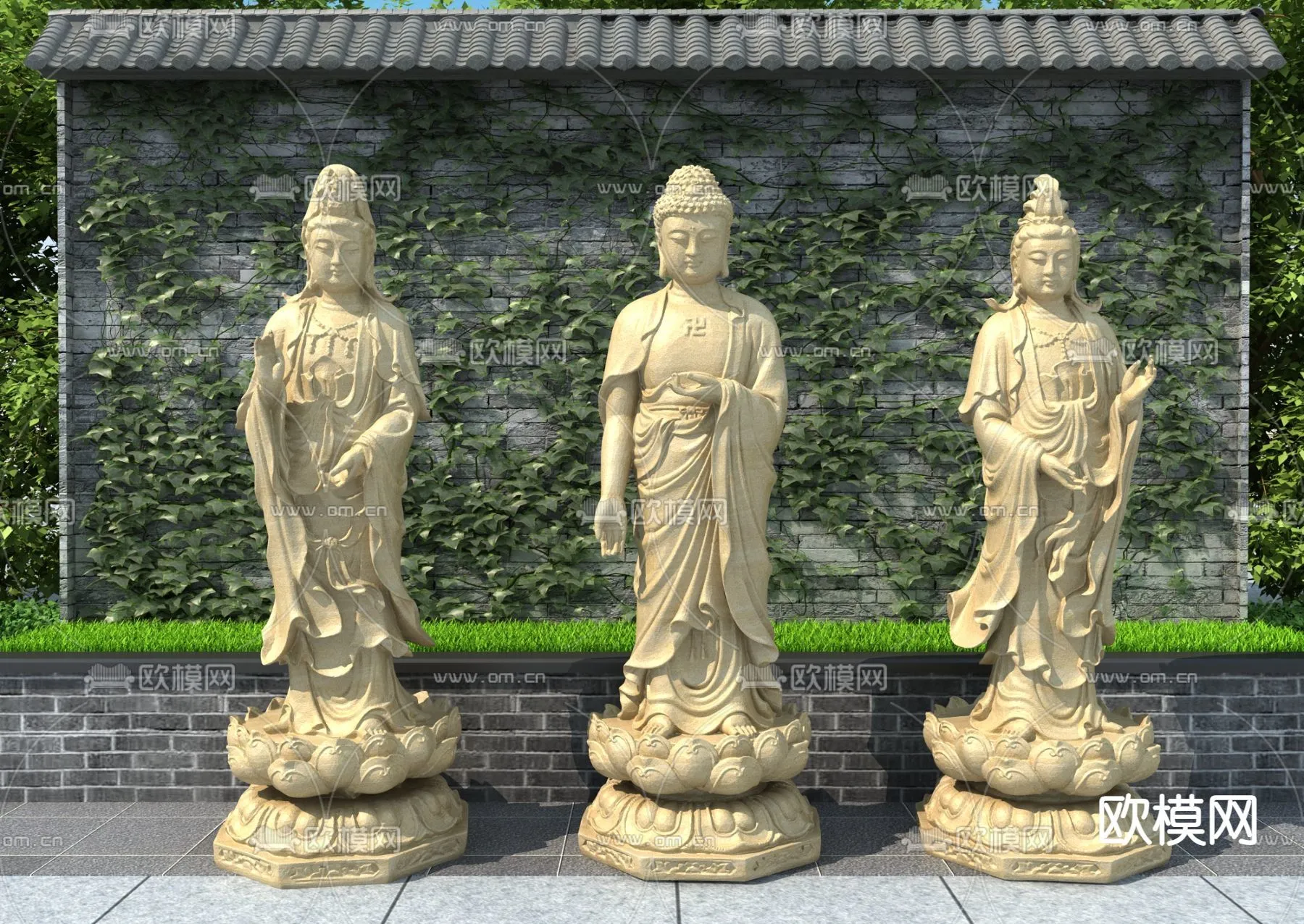 Buddha 3D Model for Decoration - Interior Design - 022