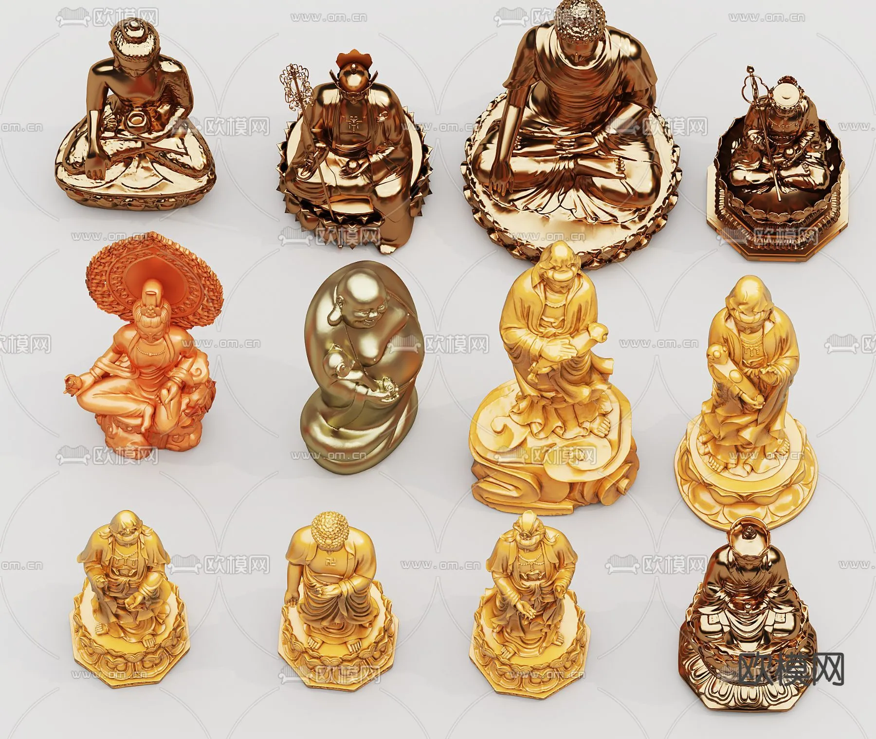 Buddha 3D Model for Decoration - Interior Design - 025