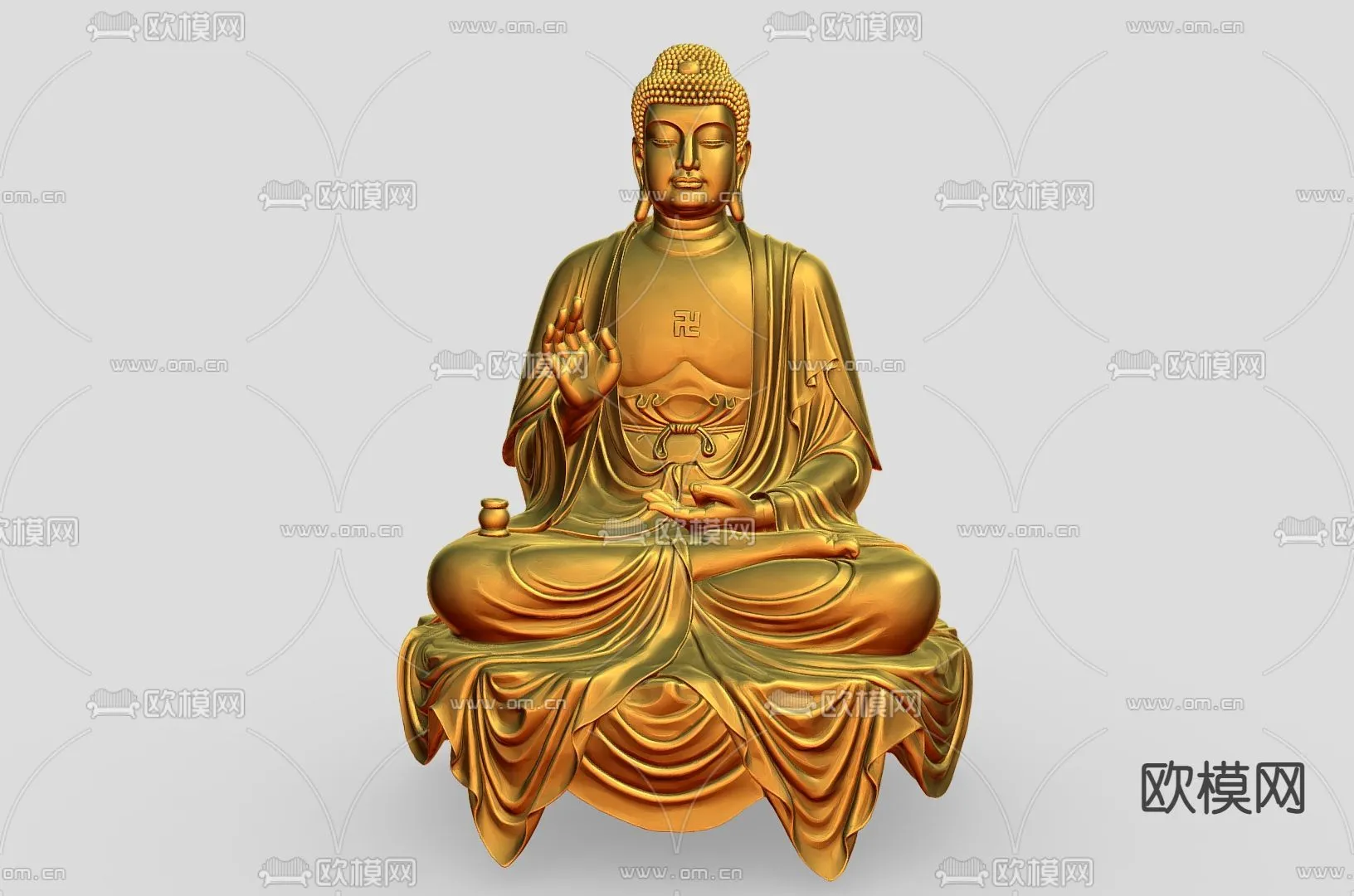 Buddha 3D Model for Decoration - Interior Design - 030