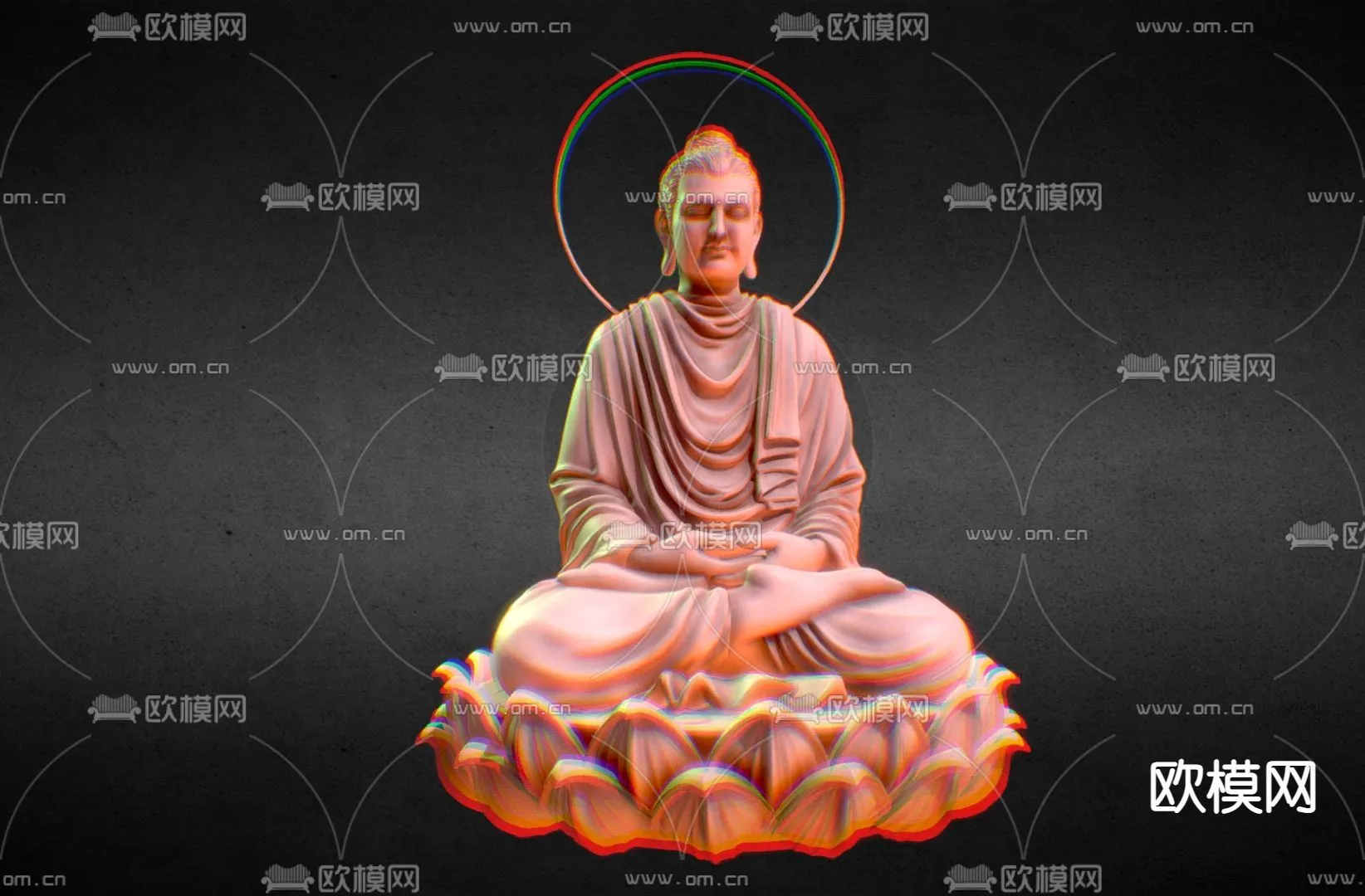 Buddha 3D Model for Decoration - Interior Design - 034