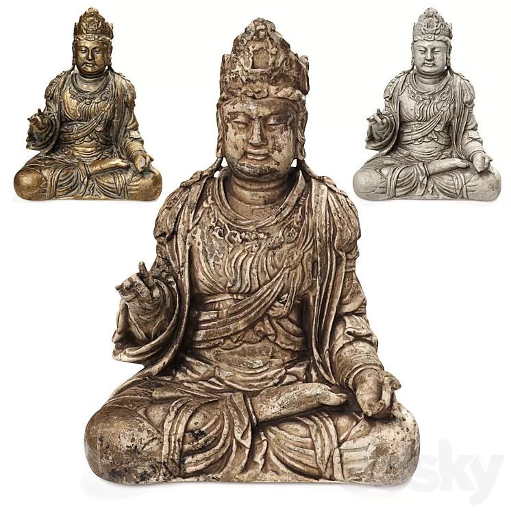 Buddha bodhisattva chinese 3D Model Free