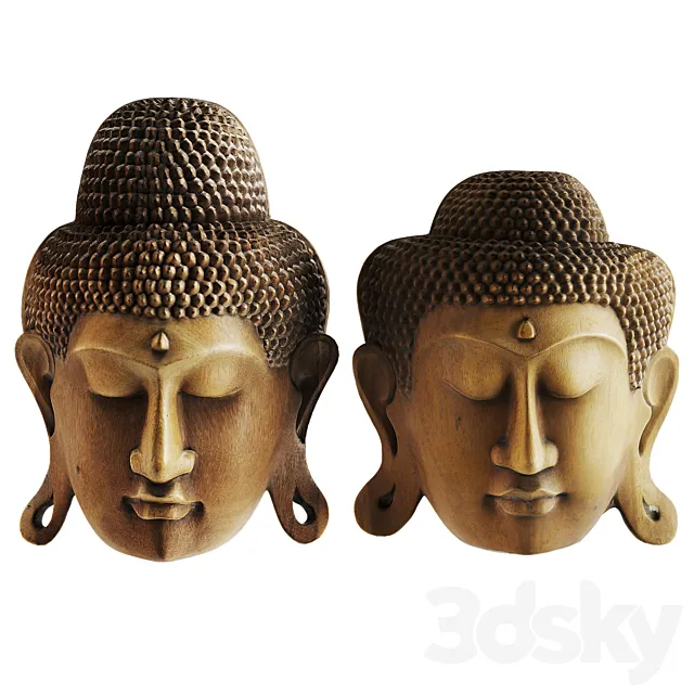 Buddha Mask Decor 3DModel