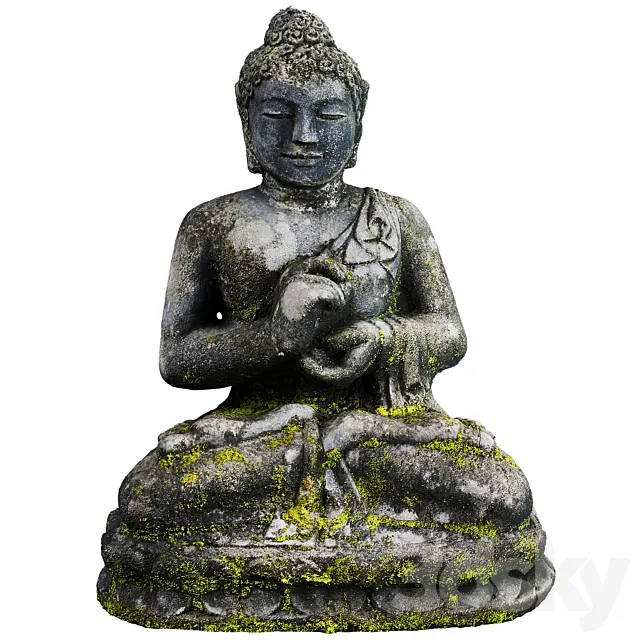 Buddha Statue Outdoor 3D Model