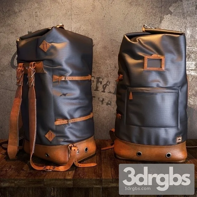 Buffalo Jackson Dakota Vintage Backpack Bag 3D Model Free
