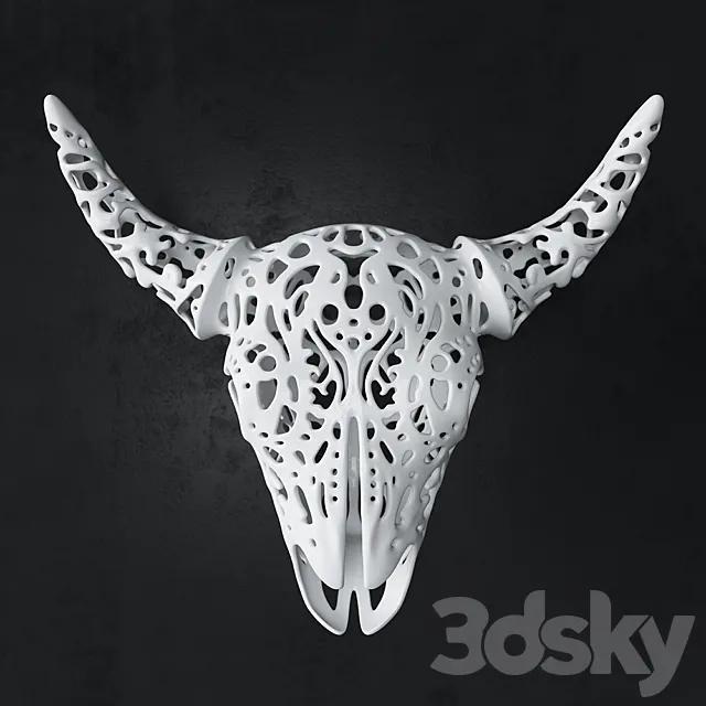 Buffalo_3D_Skull_Tallado 3DModel