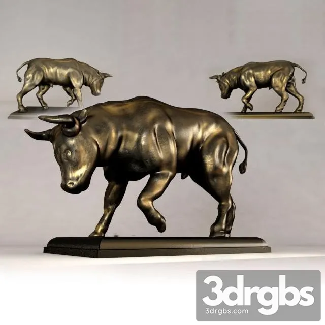 Buffalow Sculpture 3D Model Free